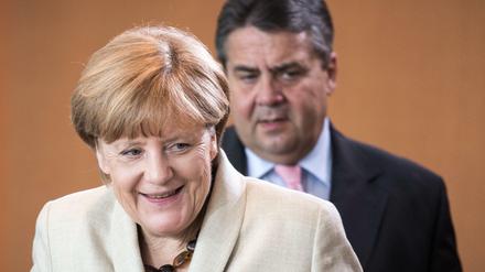Angela Merkel und Sigmar Gabriel. 