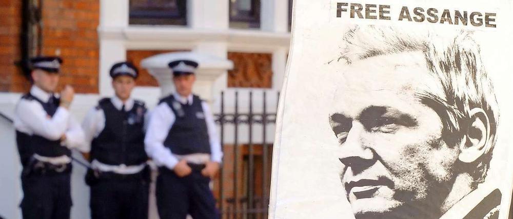 Noch befindet sich Assange in der ecuadorianischen Botschaft in London.