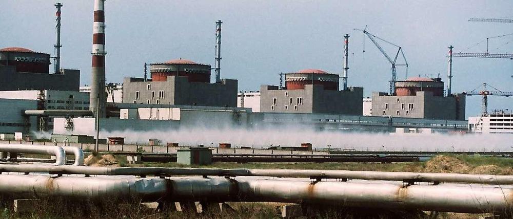 Das Atomkraftwerk Saporoschje auf einem Foto von 1994.