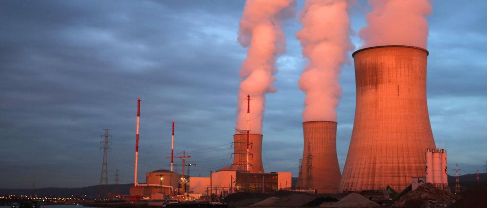 Dampf steigt aus dem Atomkraftwerk Tihange des Betreibers Electrabel. Die Firma bietet immer wieder Anlass zur Kritik.