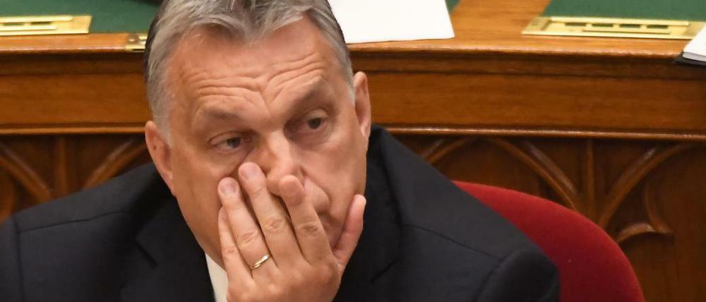 Premier Viktor Orban am Dienstag bei der Konstituierung des Parlaments in Budapest.