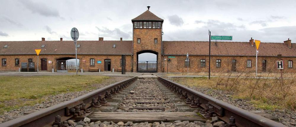 Die Rampe vor dem ehemaligen Vernichtungslager Auschwitz.