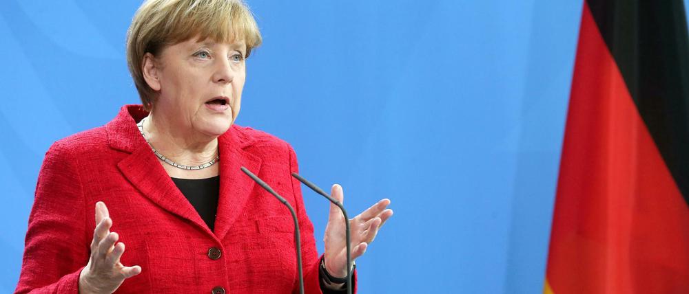 Bundeskanzlerin Angela Merkel (CDU). 