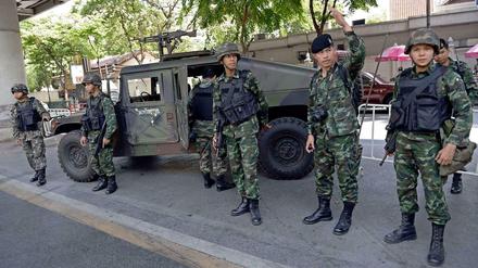 Militärs in Bangkok.