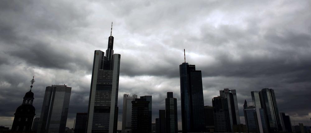 Das Bankenzentrum in Frankfurt. In Zukunft müssen zuerst Eigentümer und Gläubiger für Pleitebanken gerade stehen.