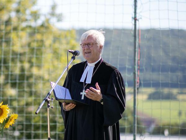 Heinrich Bedford-Strohm, evangelischer Landesbischof in Bayern und Ratsvorsitzender der Evangelischen Kirche in Deutschland bei einem Kirchweihgottesdienst.