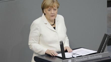 Bundeskanzlerin Angela Merkel (CDU) verteidigte das Vorgehen des Bündnisses.