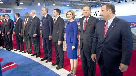 Eindeutig zu viele: die Kandidaten der Republikaner vor der TV-Debatte