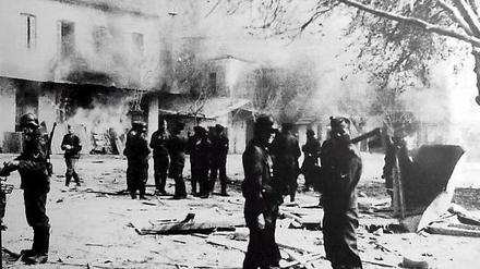 NS-Massakers 1944 im griechischen Distomo.