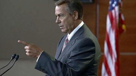 Bleibt hart: John Boehner, der republikanische Gegenspieler von US-Präsident Barack Obama.