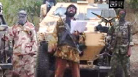 Boko-Haram-Führer Abubakar Shekau in einem kürzlich veröffentlichten Video. 