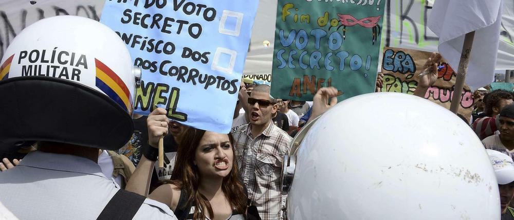 Wieder wurde in Brasilien protestiert. Nur dieses Mal nicht ganz so stark wie vor einigen Wochen.