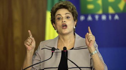 Umstrittene Präsidentin Dilma Rousseff. 