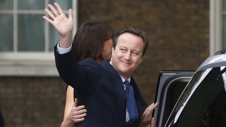 David Cameron beim Verlassen von 10 Downing Street am 13. Juli 2016.