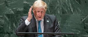 Der britische Premier Boris Johnson vor der UN-Vollversammlung 