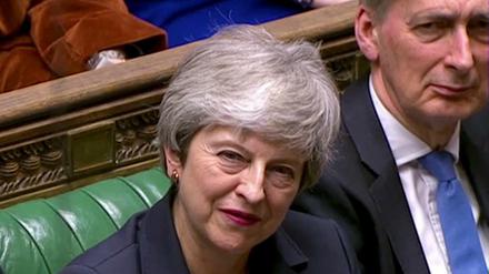 Premierministerin Theresa May im britischen Parlament.