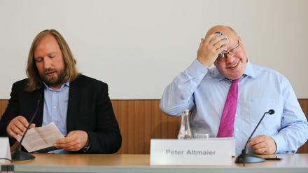 Grünen-Bundestagsfraktionschef Anton Hofreiter (links) und Kanzleramtsminister Peter Altmaier (CDU)