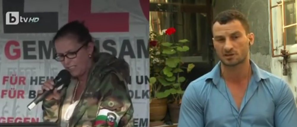Der bulgarische Fernsehsender bTV widmet Ex-Pegida-Frontfrau Tatjana Festerling und dem Flüchtlingsjäger Petar Nizamov eine viertelstündige Sendung
