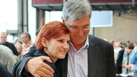 Die Parteivorsitzenden der Linken, Katja Kipping und Bernd Riexinger. 