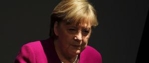 Bundeskanzlerin Angela Merkel (CDU) bei ihrer Regierungserklärung