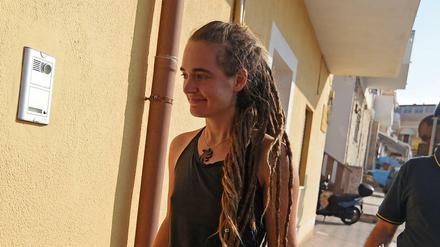 Carola Rackete auf Lampedusa