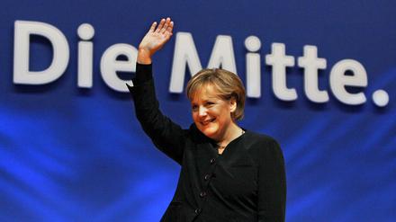 Angela Merkel auf dem CDU-Parteitag 2007 in Hannover.