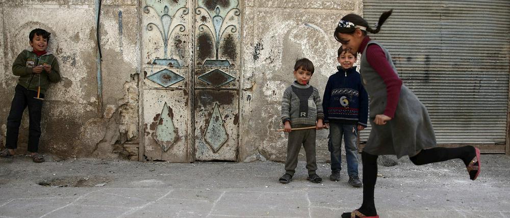 Kinder in der syrischen Hauptstadt Damaskus.