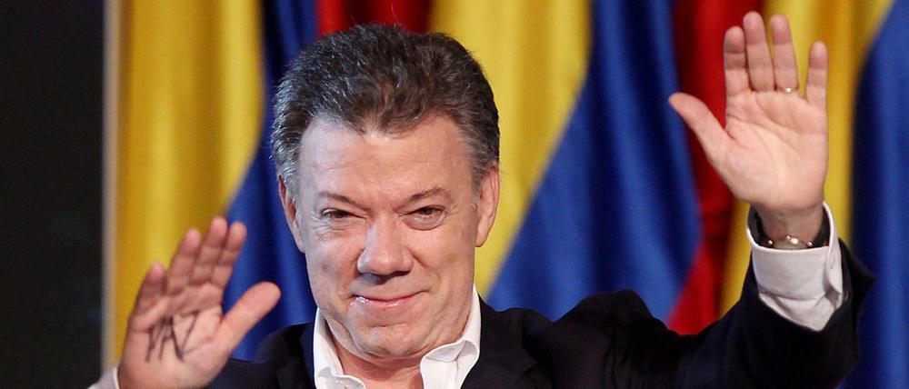 Ausgezeichnet mit dem Friedensnobelpreis: Kolumbiens Präsident Juan Manuel Santos 