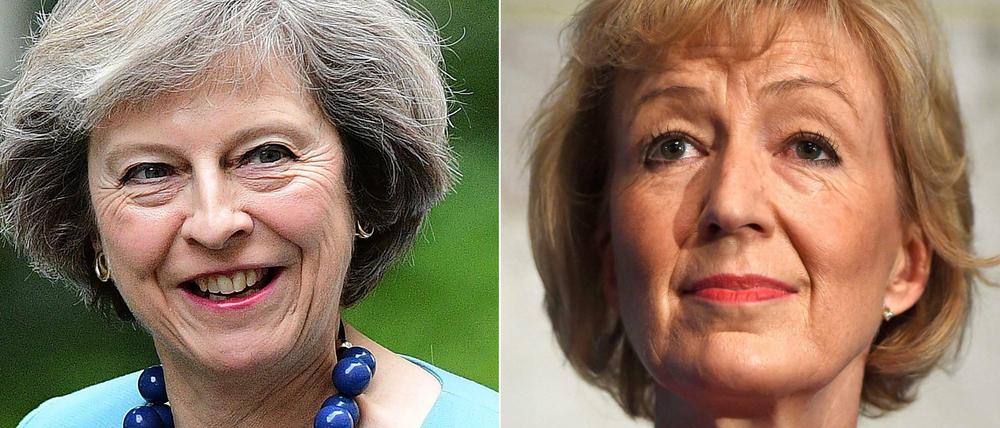 Setzten sich gegen Michael Gove durch: Theresa May und Andrea Leadsom. Eine von ihnen wird Premierministerin.