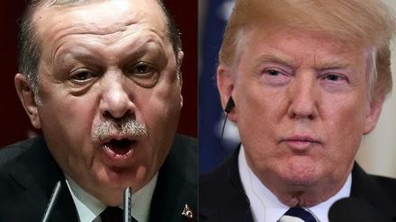 Zwei, die sich nicht verstehen: der türkische Präsident Erdogan und sein US-Amtskollege Trump.