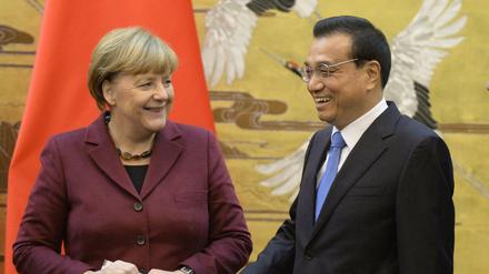 Angela Merkel und der chinesische Regierungschef Li Keqiang.