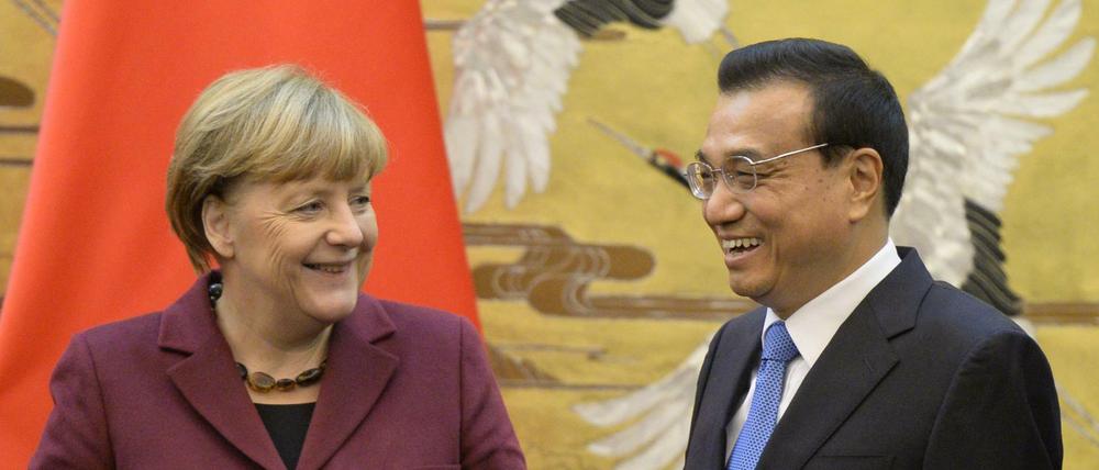 Angela Merkel und der chinesische Regierungschef Li Keqiang.