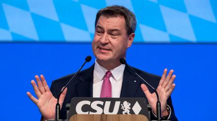 Strotzt vor Selbstbewusstsein: Bayerns Ministerpräsident Markus Söder (CSU) glaubt an die CSU.