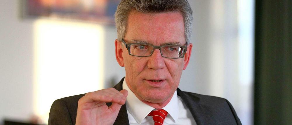 Innenminister Thomas de Maizière (CDU).