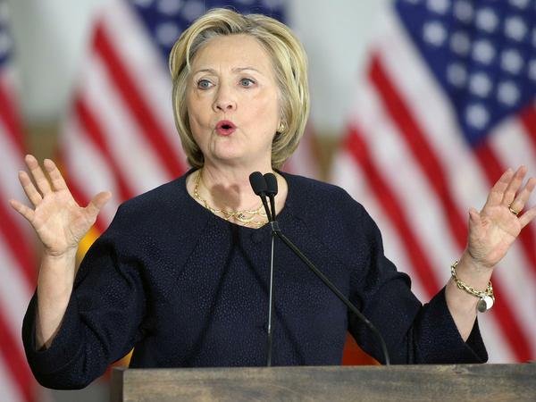Die demokratische Bewerberin um das US-Präsidentenamt, Hillary Clinton 