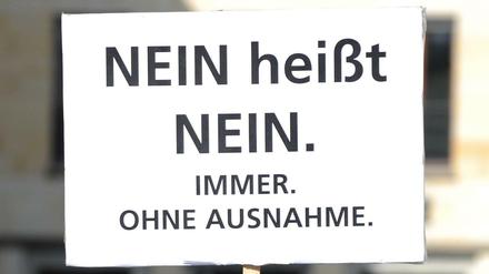 Wirklich immer, heißt Nein auch wirklich nein. Meinen nicht zur Demonstranten, sondern auch der Bundestag. 
