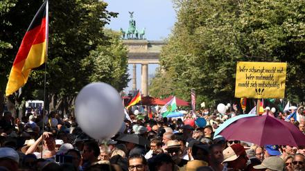 Wurde nun verboten: die geplante Demo gegen die Pandemiemaßnahmen in Berlin am Wochenende. 