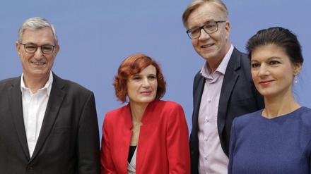 Die Spitze der Linken nach der Wahl: Bernd Riexinger, Katja Kipping, Dietmar Bartsch und Sahra Wagenknecht.