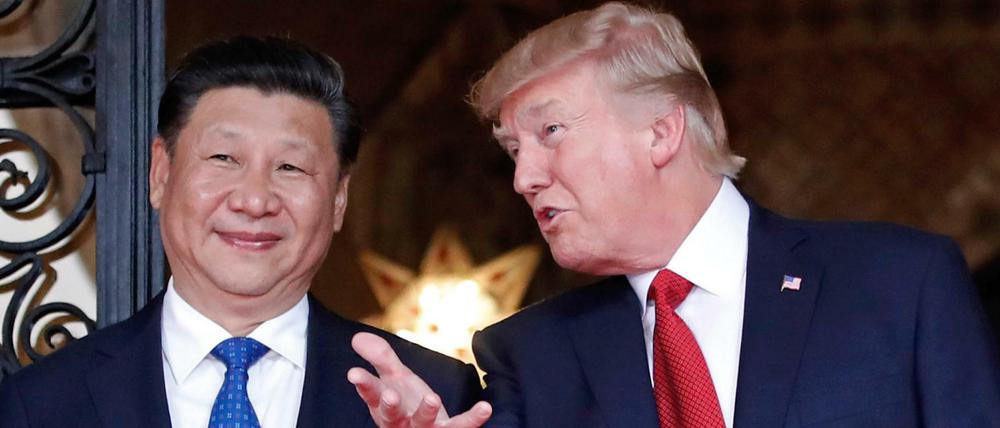 US-Präsident Donald Trump mit dem chinesischen Präsidenten Xi Jinping.