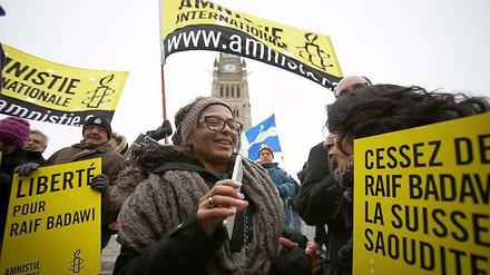 Badawis Ehefrau Ensaf Haidar kämpft von Kanada aus für die Freilassung des Bloggers. 