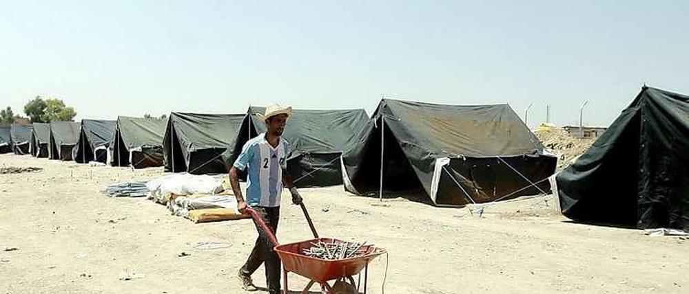Ein Flüchtlingslager nahe der Stadt Erbil im Nordirak. 