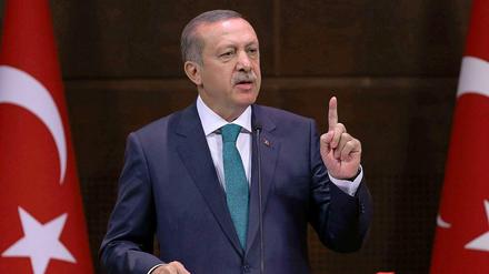 Der türkische Ministerpräsident Erdogan. 