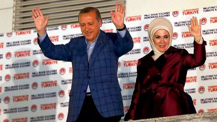 Erdogan ließ sich in Ankara feiern. 