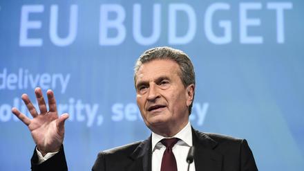 EU-Haushaltskommissar Günther Oettinger (CDU).
