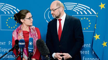 EU-Parlamentspräsident Martin Schulz und die kanadische Handelsministerin Chrystia Freeland hoffen weiter auf Ceta.