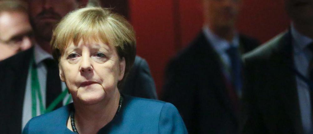 Kanzlerin Angela Merkel (CDU) am Freitag beim EU-Gipfel in Brüssel.