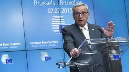 EU-Kommissionspräsident Jean-Claude Juncker am Dienstagabend nach dem Gipfel.
