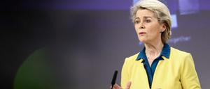 EU-Kommissionschefin Ursula von der Leyen empfiehlt den Kandidatenstatus für die Ukraine.