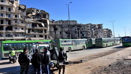 Die Evakuierung Ost-Aleppos hat begonnen. 