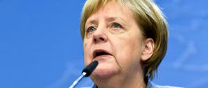 Bundeskanzlerin Angela Merkel in Brüssel